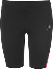 Karrimor Hardloop short Tight - Runningshort - Dames - Zwart/Roze - L