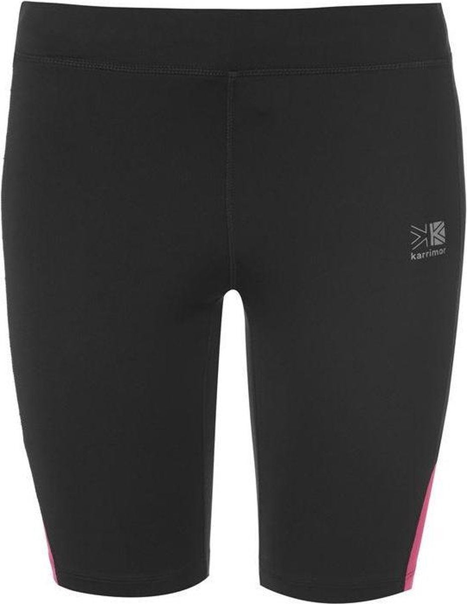 Karrimor Hardloop short Tight - Runningshort - Dames - Zwart/Roze - L