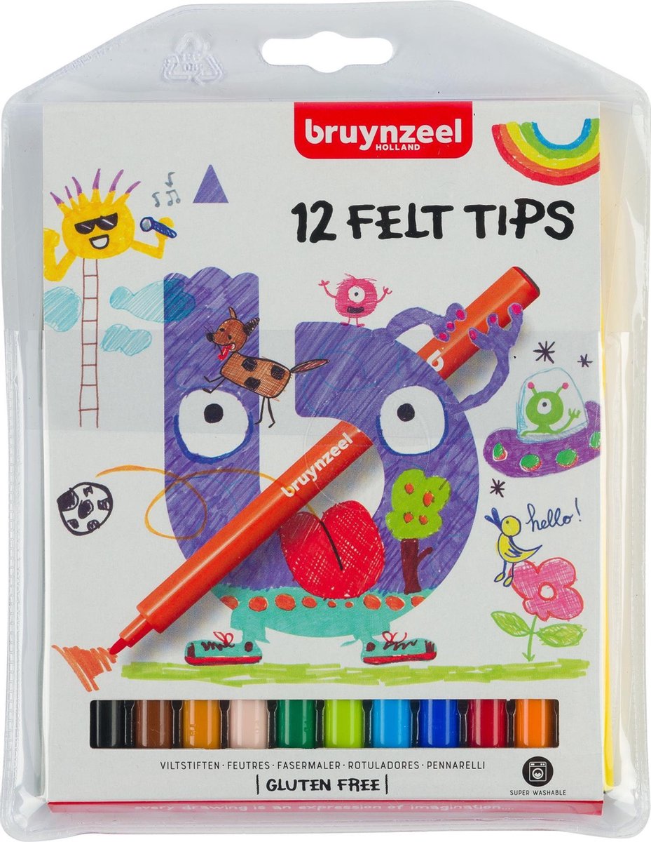 Bruynzeel Kids 12 viltstiften