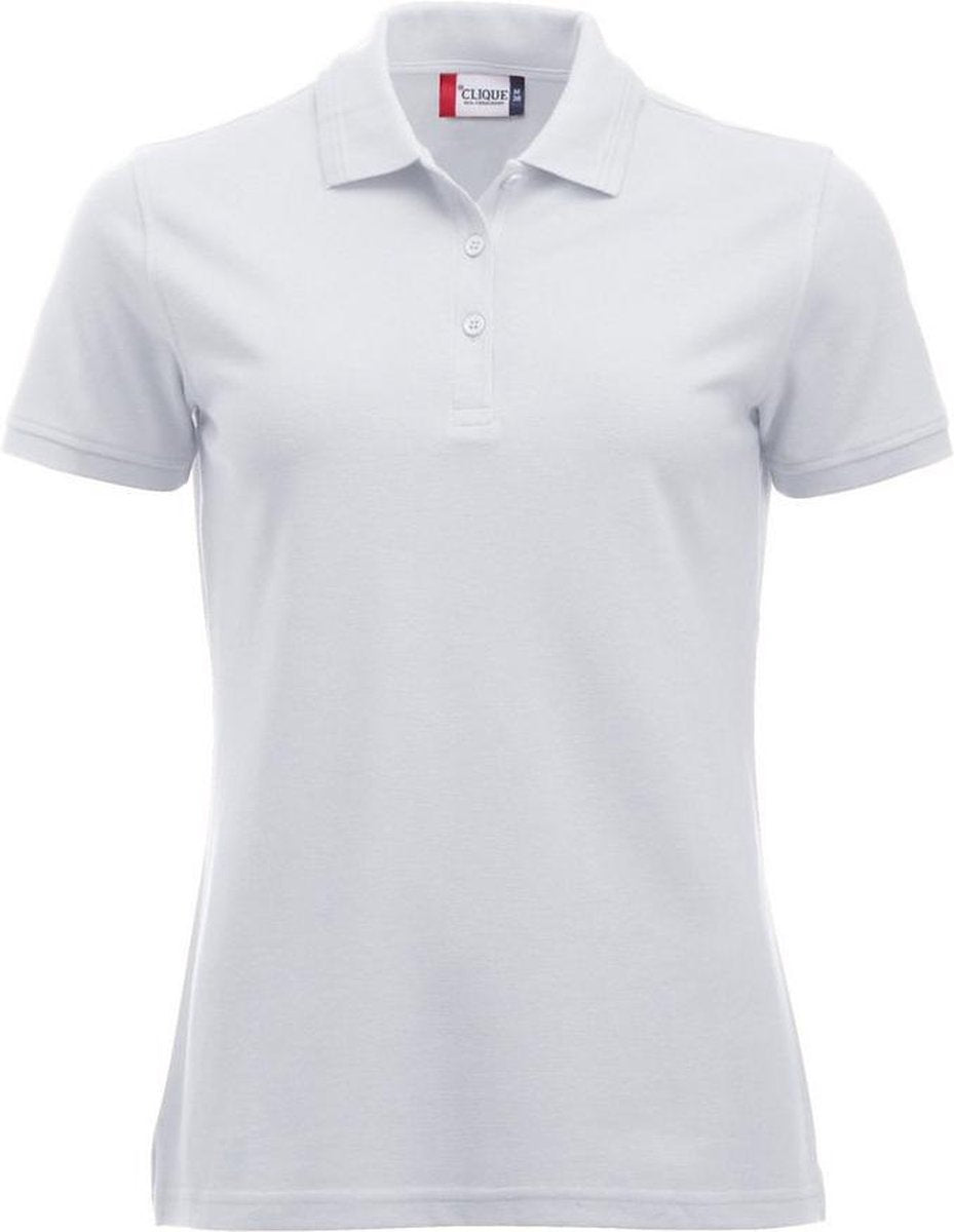 Clique Manhattan Dames Polo Wit maat L