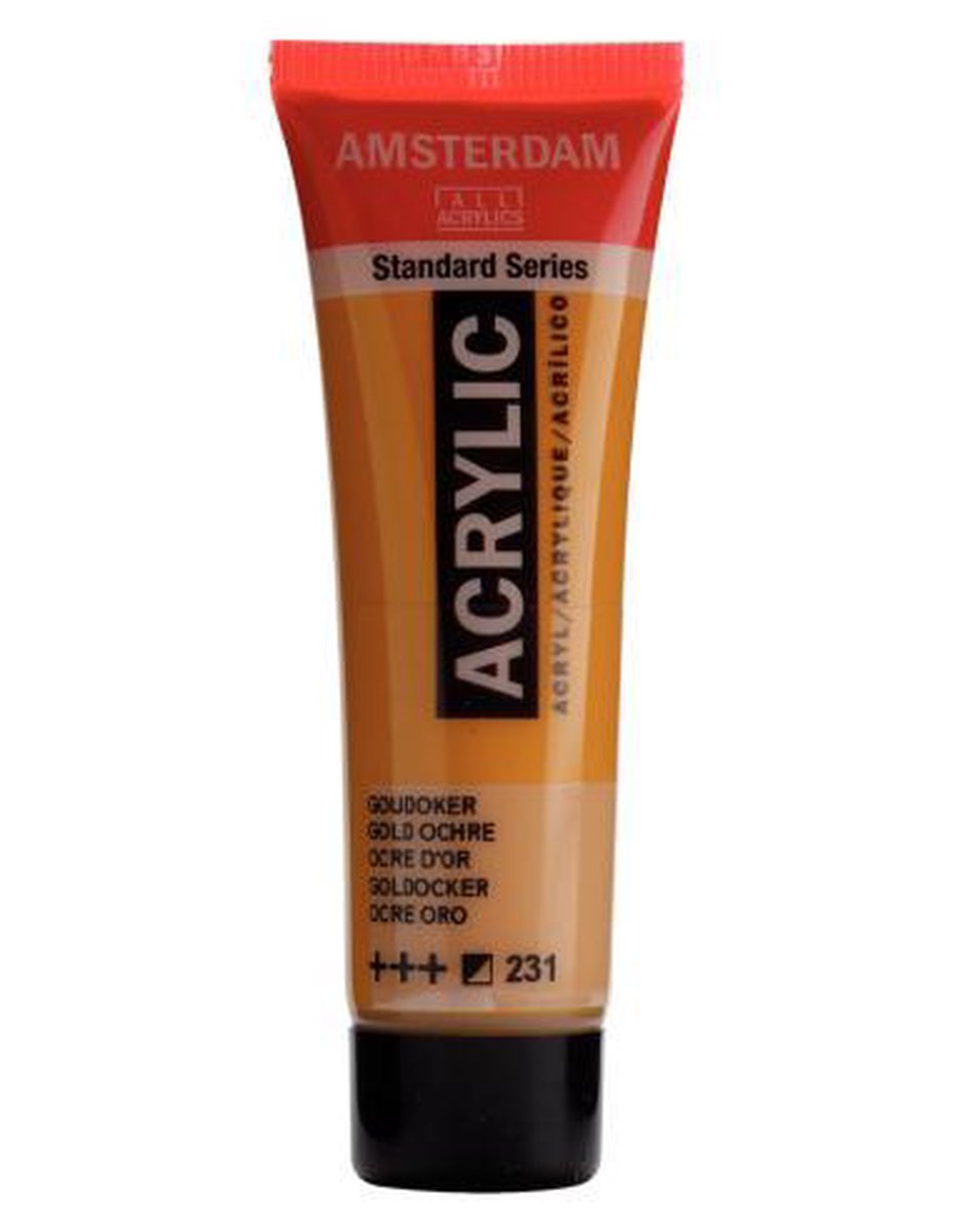 Acrylverf - 231 - Goud oker - Amsterdam - 20ml