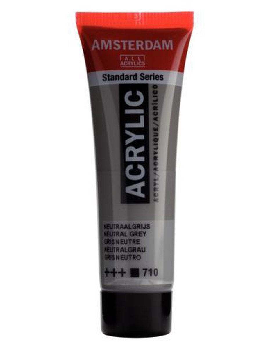 Acrylverf - 710 - Neutraal grijs - Amsterdam - 20ml