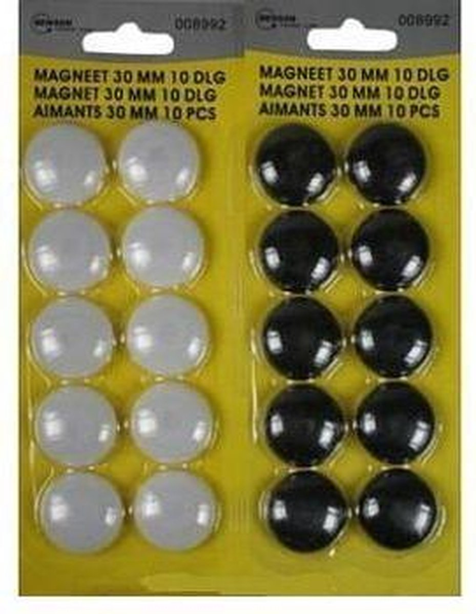 Hofftech Magneet 40 mm (5 stuks) - Wit