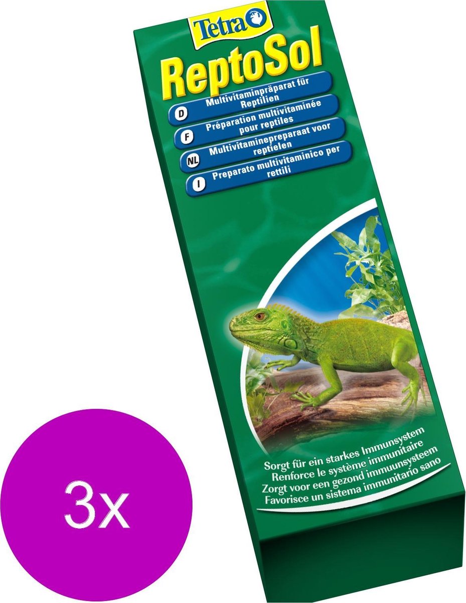 Tetra Fauna Reptisol - Supplement - 3 x 50 ml