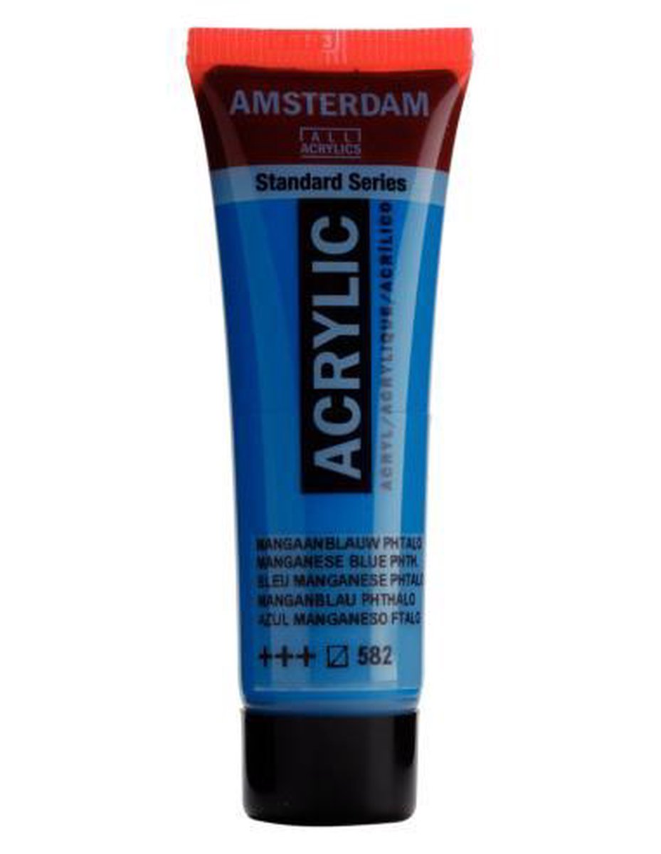 Acrylverf - 582 - Mangaan blauw phthalo - Amsterdam - 20ml