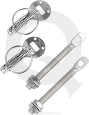 Motorkapsluiting aluminium zilver