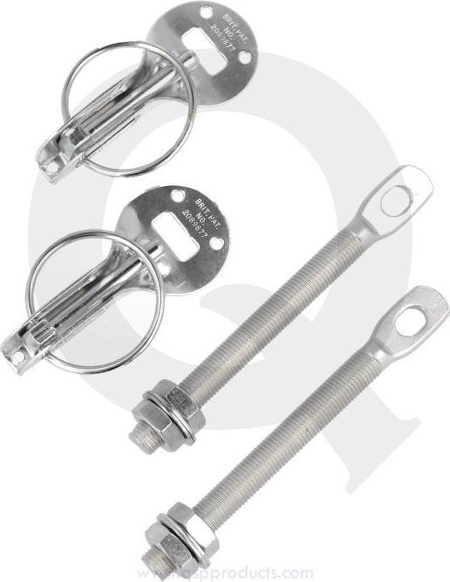 Motorkapsluiting aluminium zilver