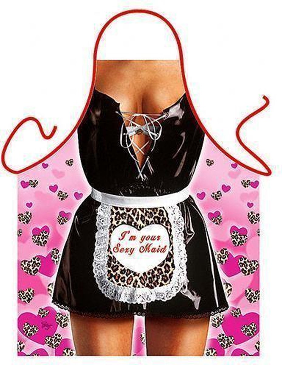 Sexy Maid - Sexy Grappig Leuk Schort Keukenschort