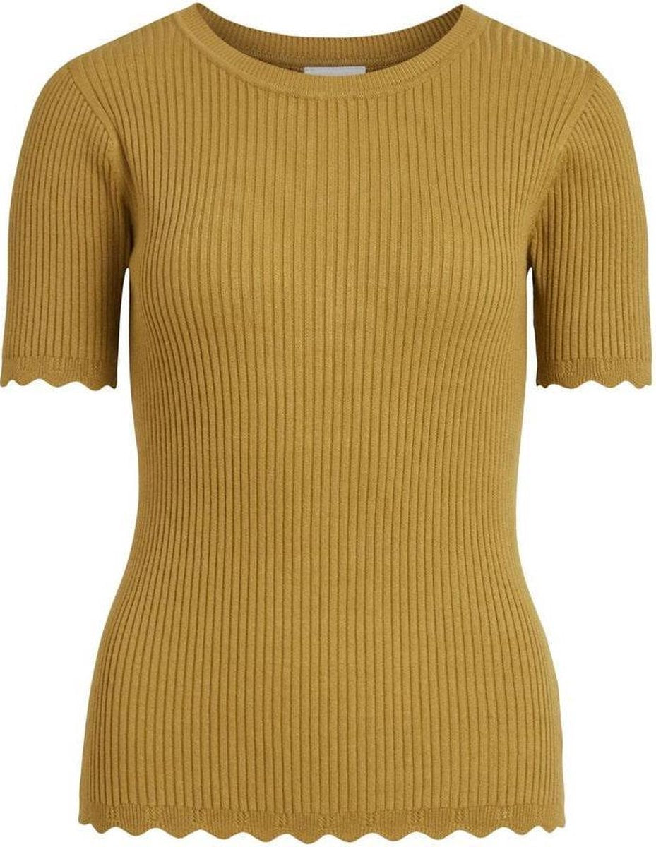 Vigabbi S/s Knit Top/su 14065421 Khaki