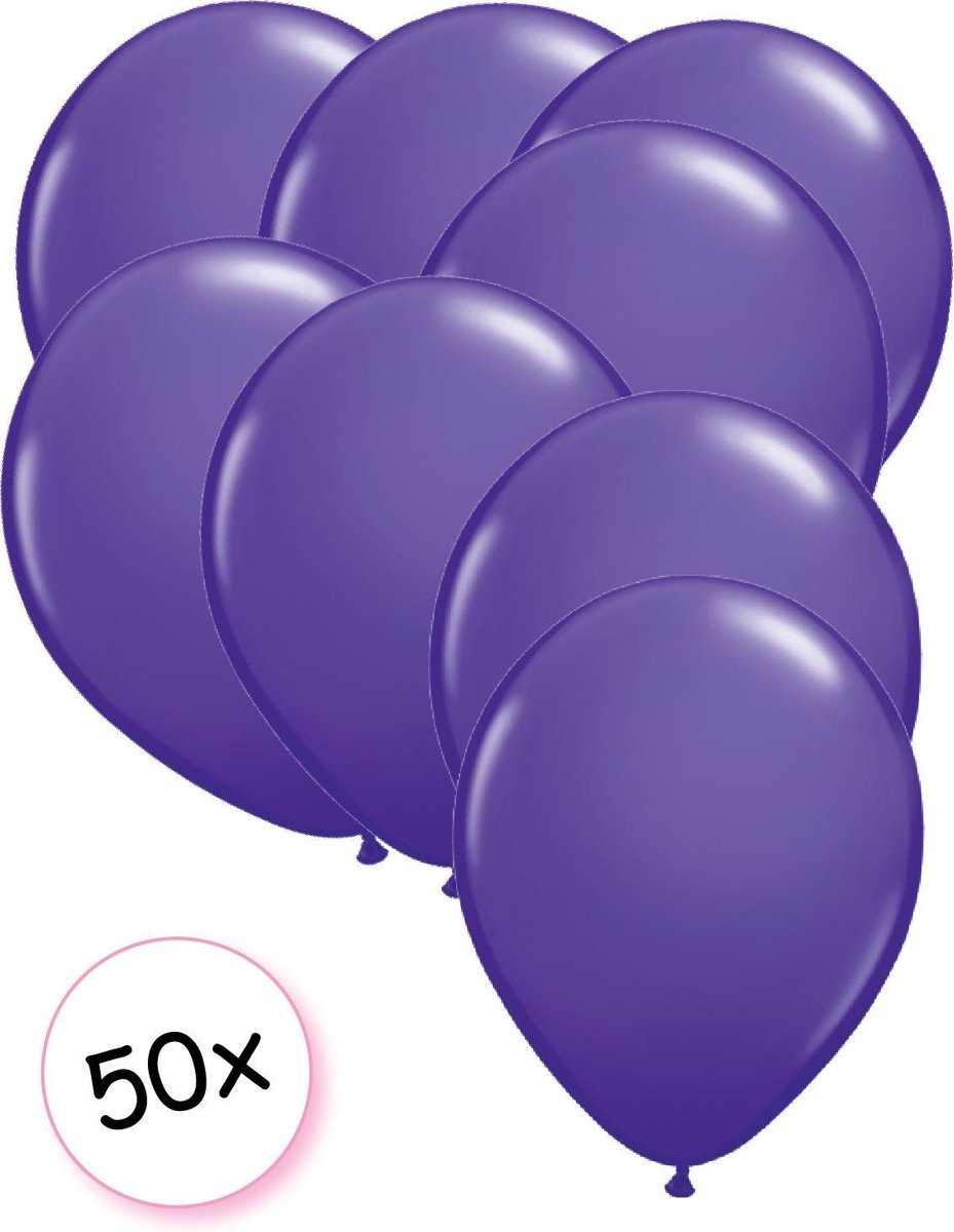 Ballonnen Paars 50 stuks 27 cm