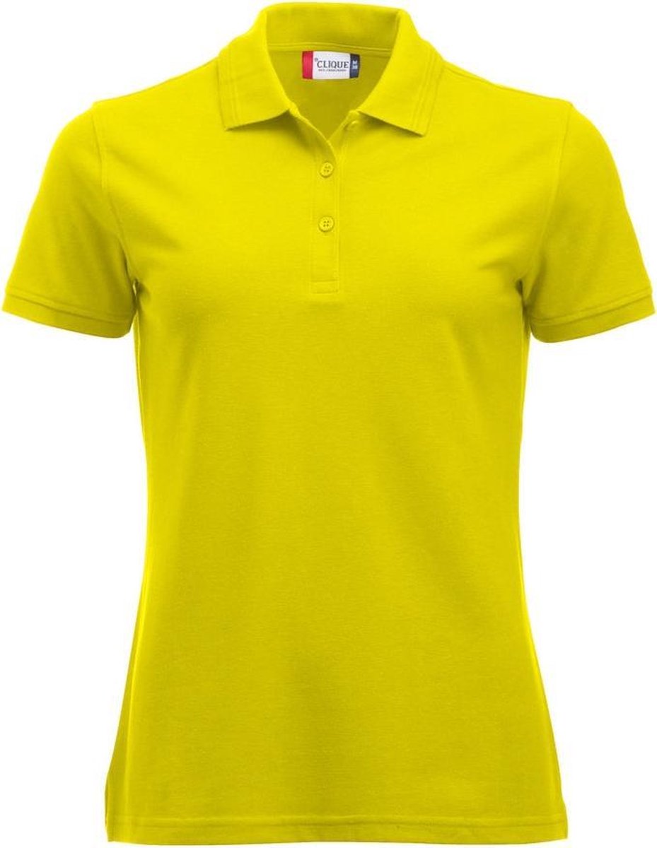 Clique Manhattan Dames Polo Signaalgeel maat M