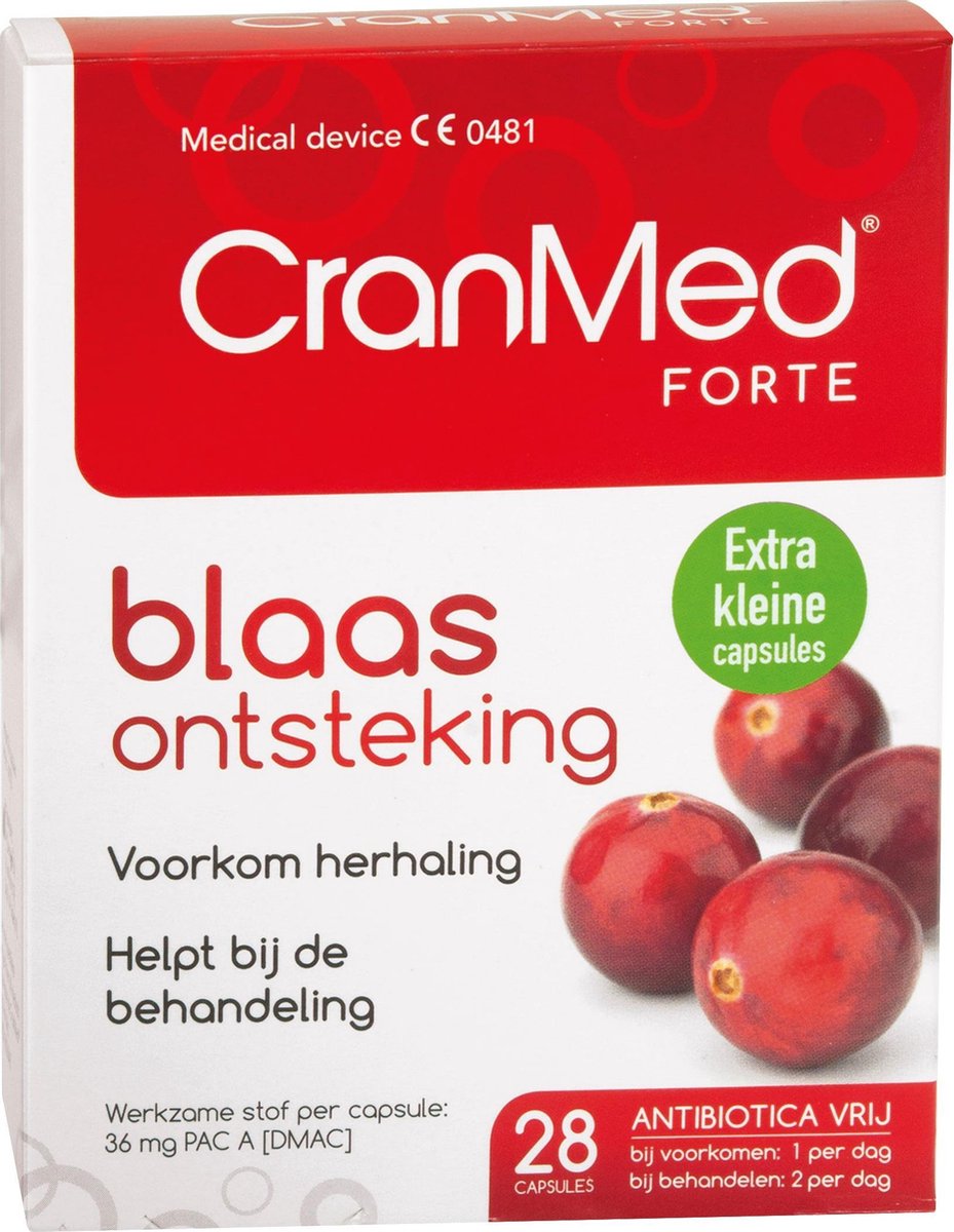 Lucovitaal CranMed Forte Blaas Ontsteking Voedingssupplement - 28 Capsules