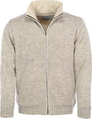 Pure Wool Herenvest MNL-1703 Ecru - Ecru - 2XL