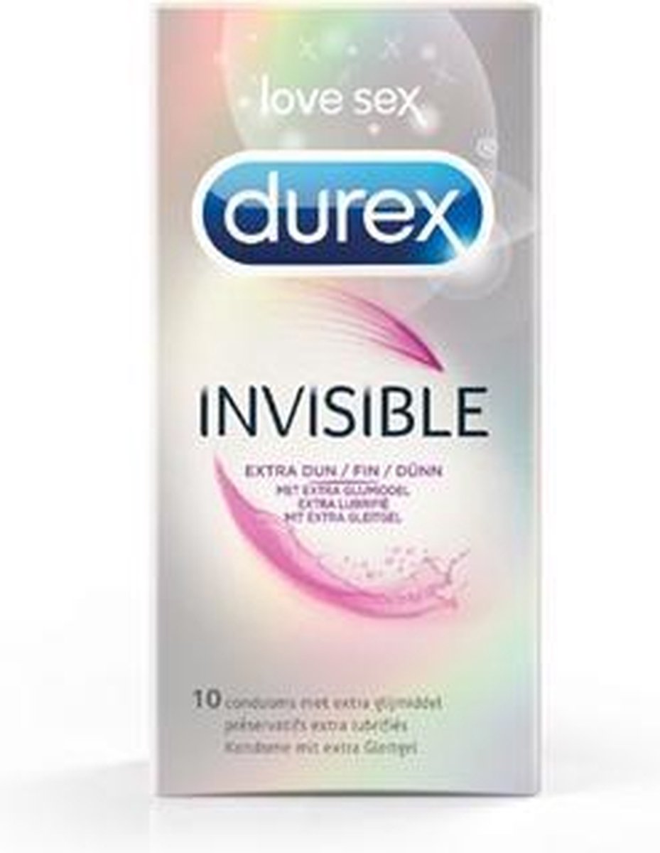Durex - Durex Invisible Extra Lubricated - 10 stuks