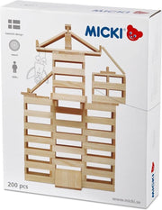 Micki 200 blanke plankjes