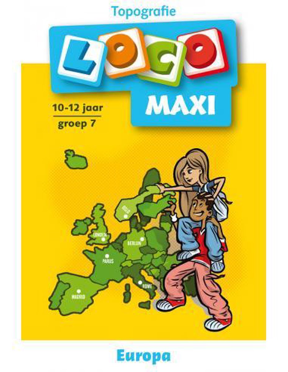 Loco Maxi - Boekje - Topografie Europa - 11/12 Jaar - Groep 7