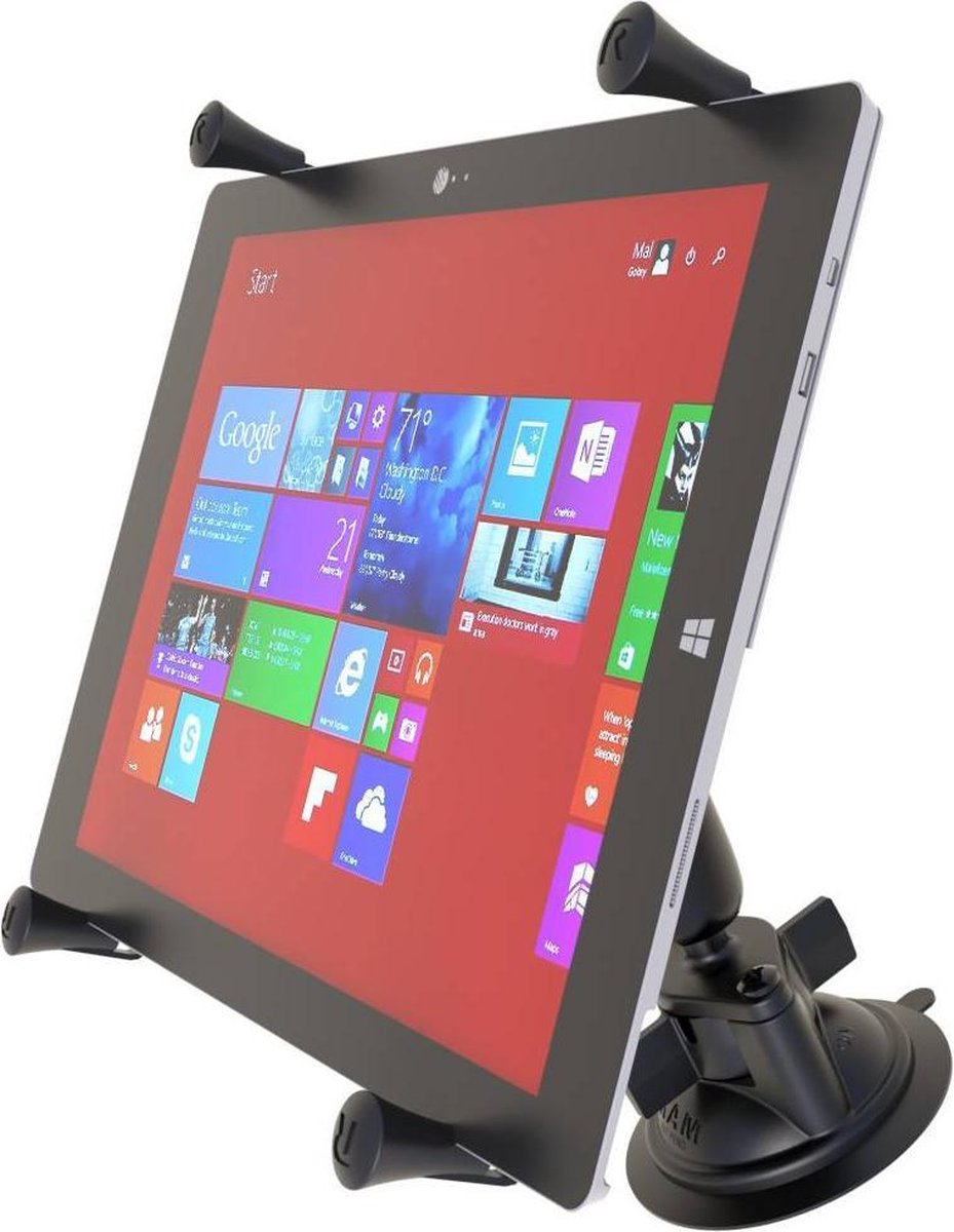 RAM Mount X-Grip 12 inch Tablet Houder zuignap montage