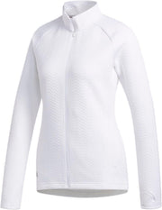 Adidas Golfjack Textured Layer Dames Polyester Wit Maat Xs