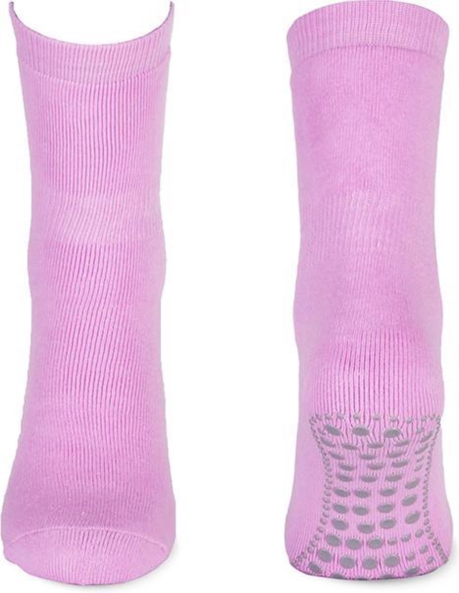 Anti-slip huissokken lichtroze 35-38