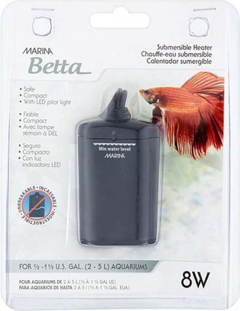 Verwarming - Betta kit aquarium - 8w - Marina