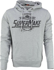 Superdry sweater hoodie grey marl - Maat M