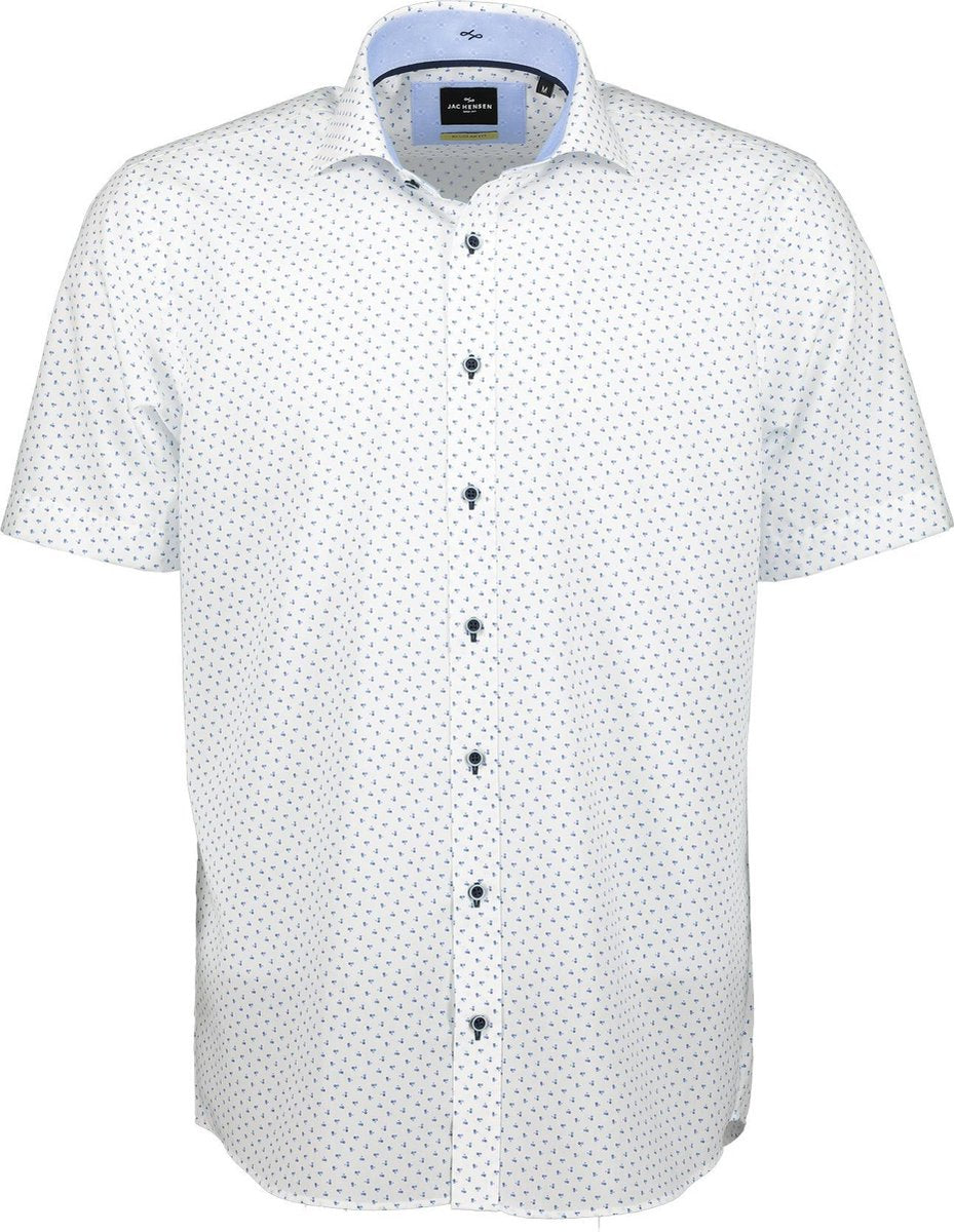 Jac Hensen Overhemd - Regular Fit - Wit - 3XL Grote Maten