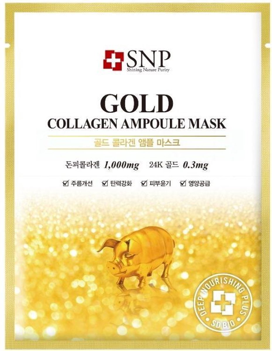 Goud Collageen Ampul Masker met collageen en goud 25ml