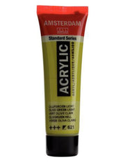 Acrylverf - 621 - Olijf groen licht - Amsterdam - 20ml