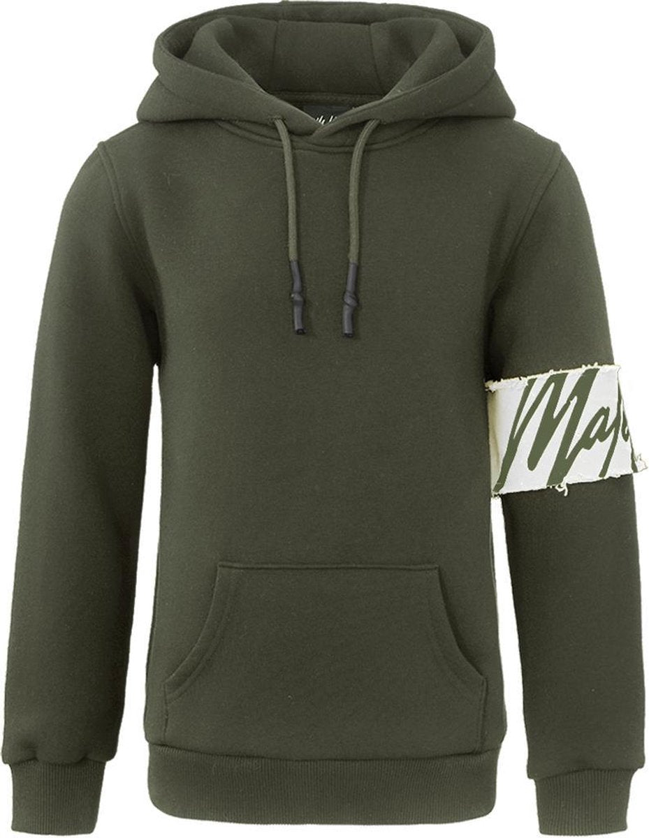 Malelions Junior Captain Hoodie - Army/Off-white - 12 | 152