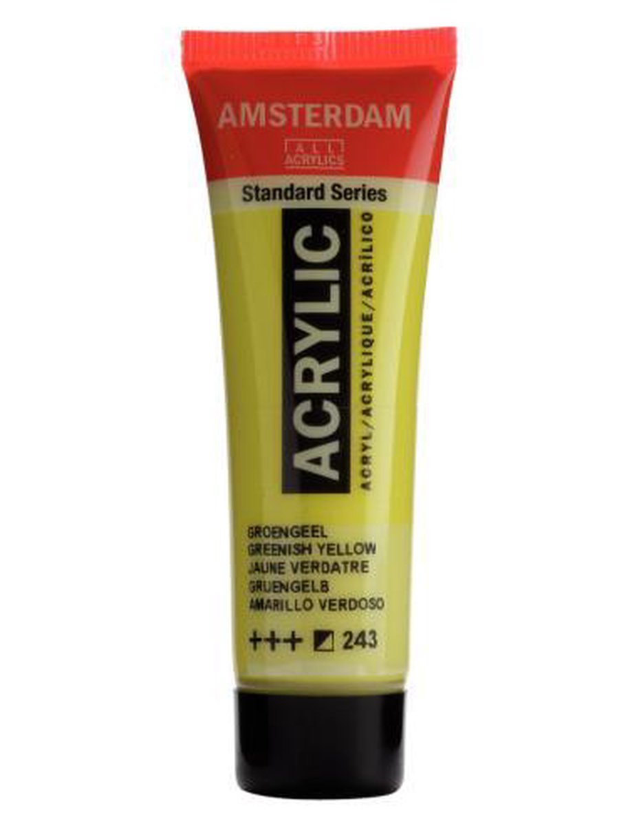 Acrylverf - 243 - Groen geel - Amsterdam - 20ml