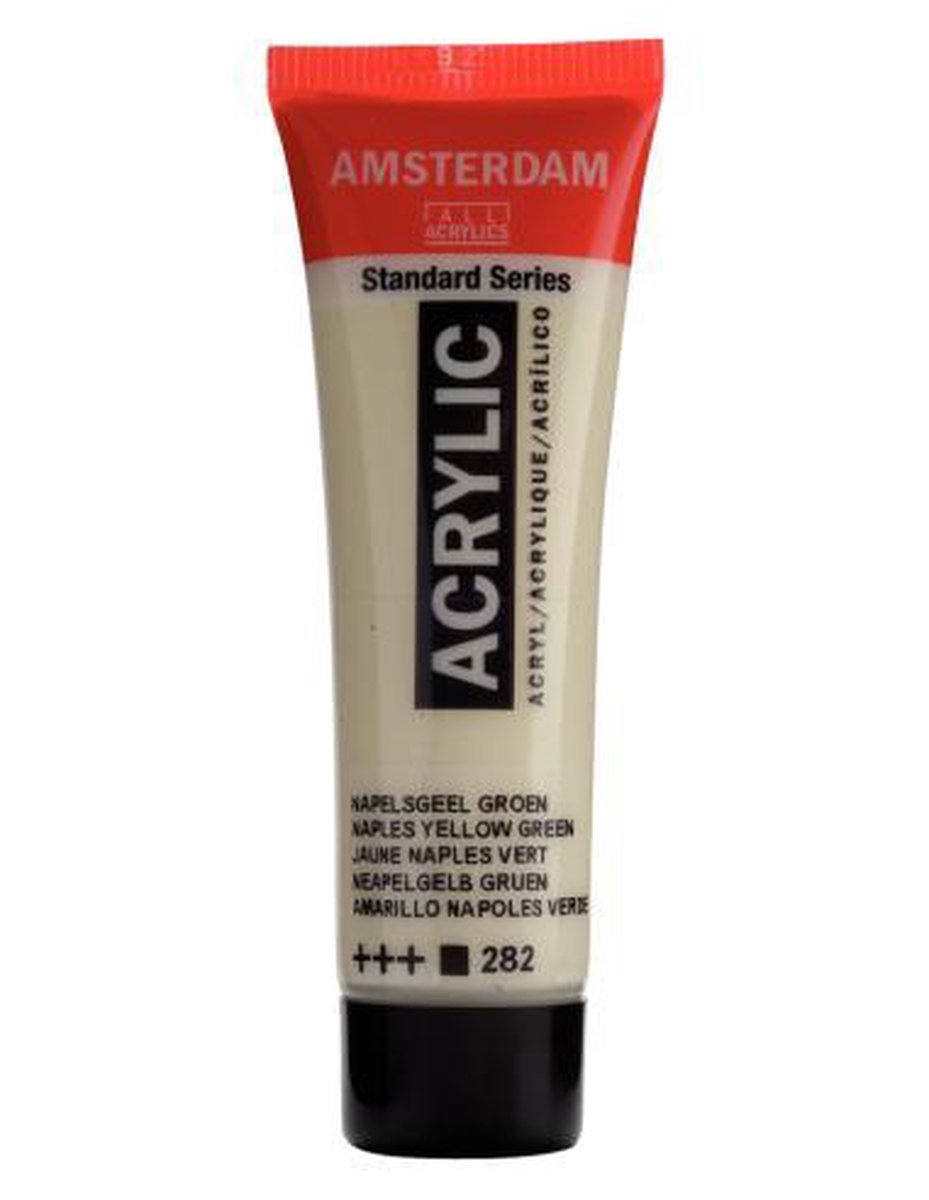 Acrylverf - 282 - Napels geel groen - Amsterdam - 20ml