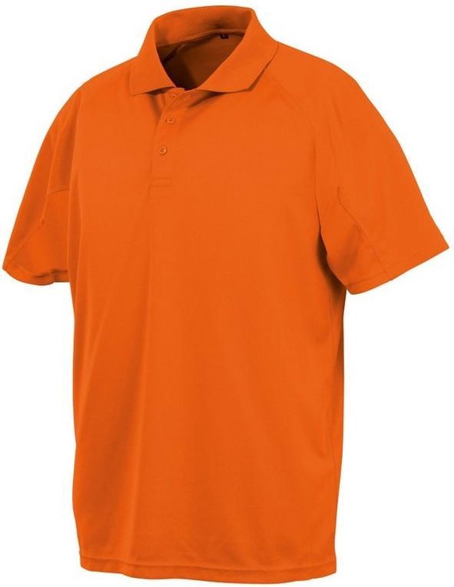 Spiro Impact Mens Performance Aircool Polo T-Shirt (Floro Oranje) XXXL