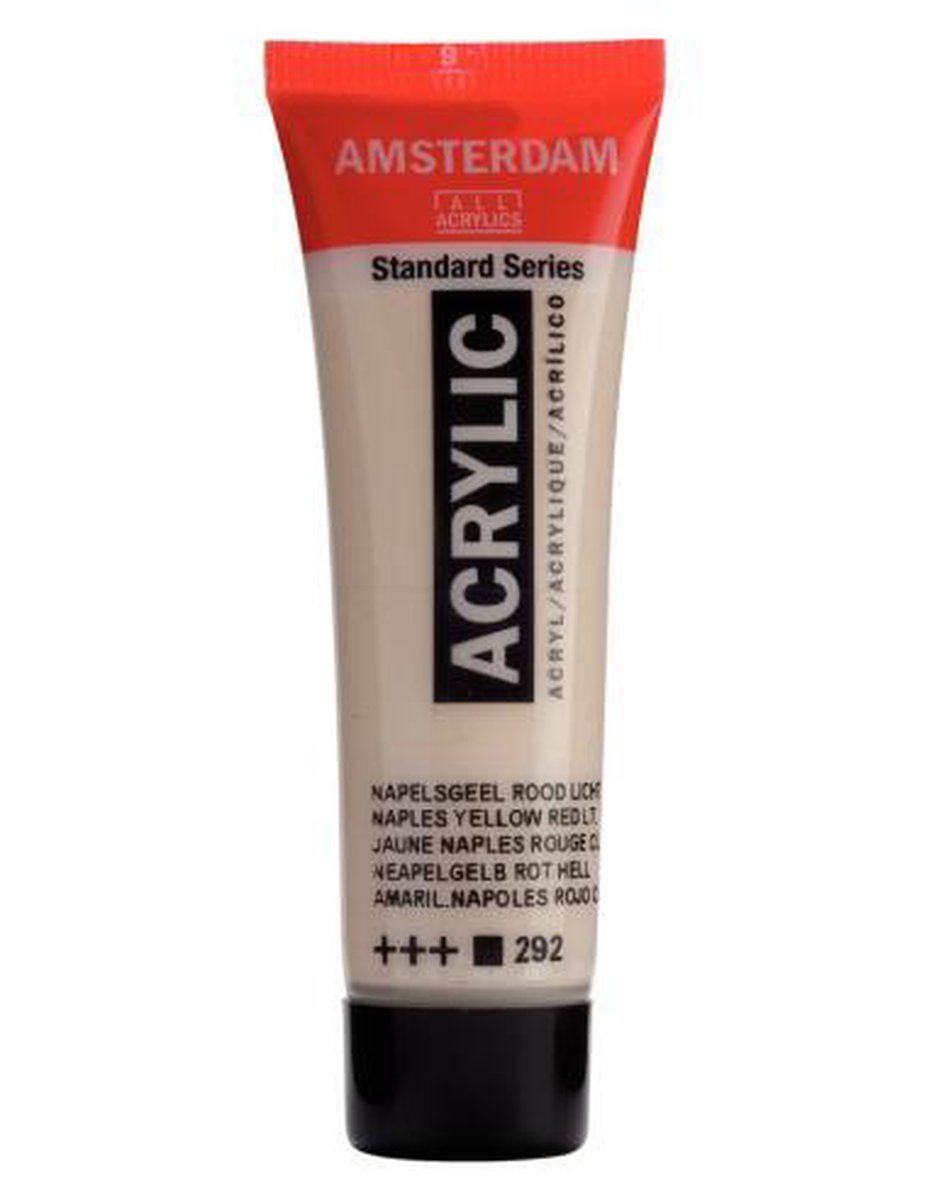 Acrylverf - 292 - Napels geel rood licht - Amsterdam - 20ml