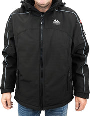 Nordberg outdoor heren winterjas softshell zwart maat L