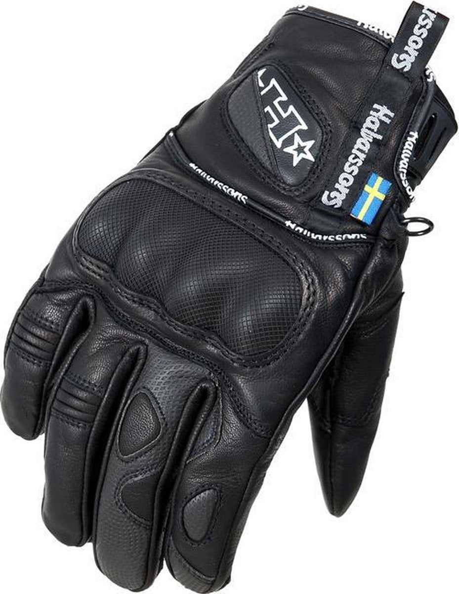 Halvarssons motorhandschoenen Supreme zwart 08