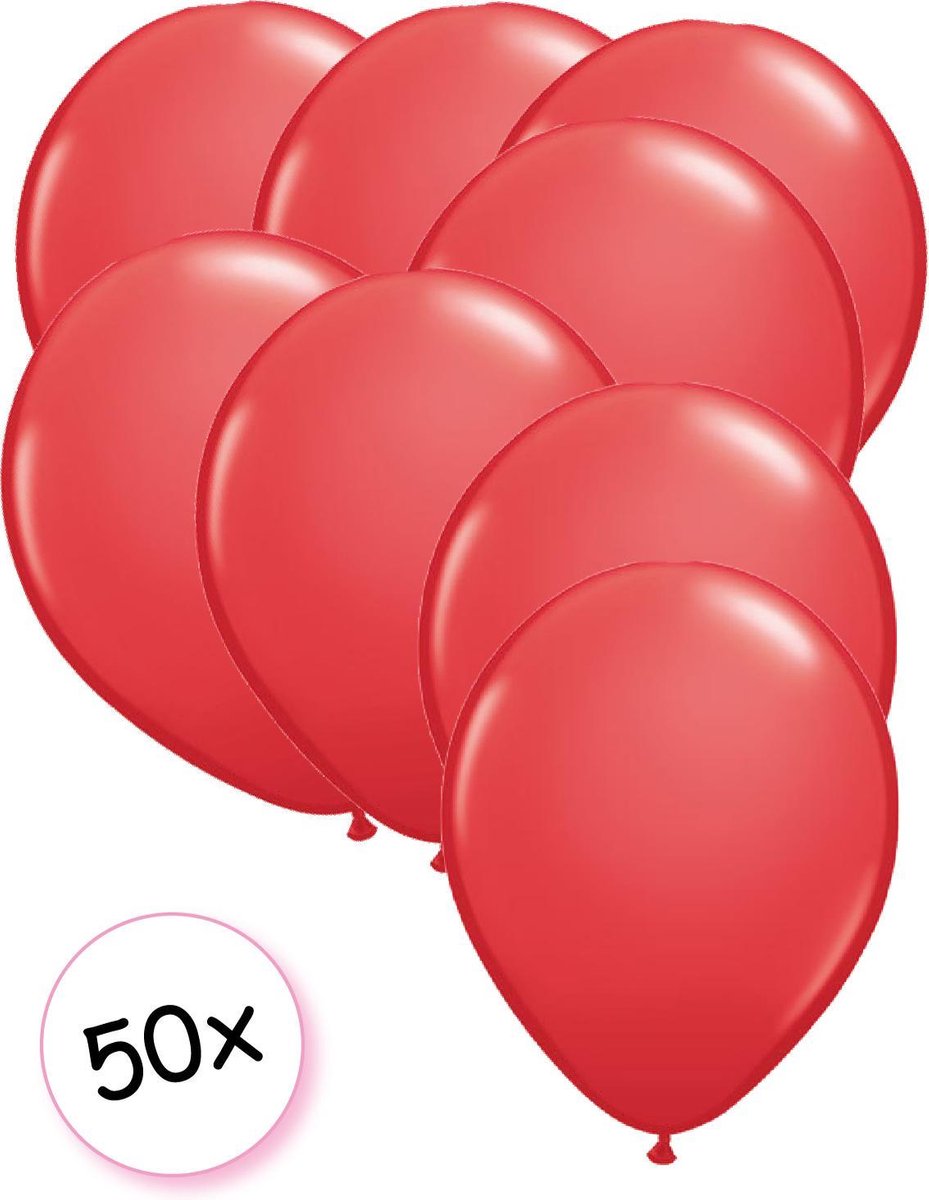 Ballonnen Rood 50 stuks 27 cm