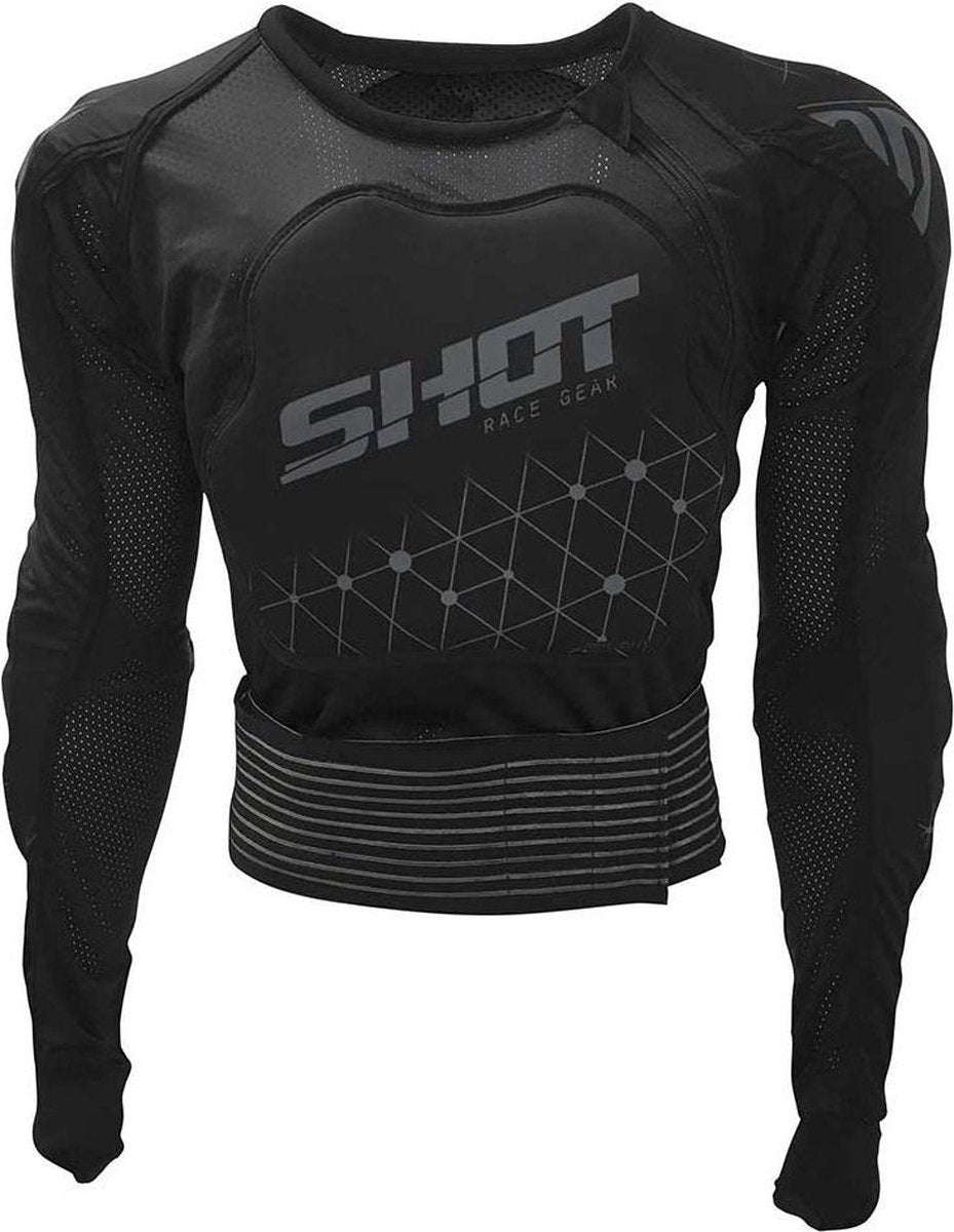Shot Kinder Protectievest Airlight Black-L