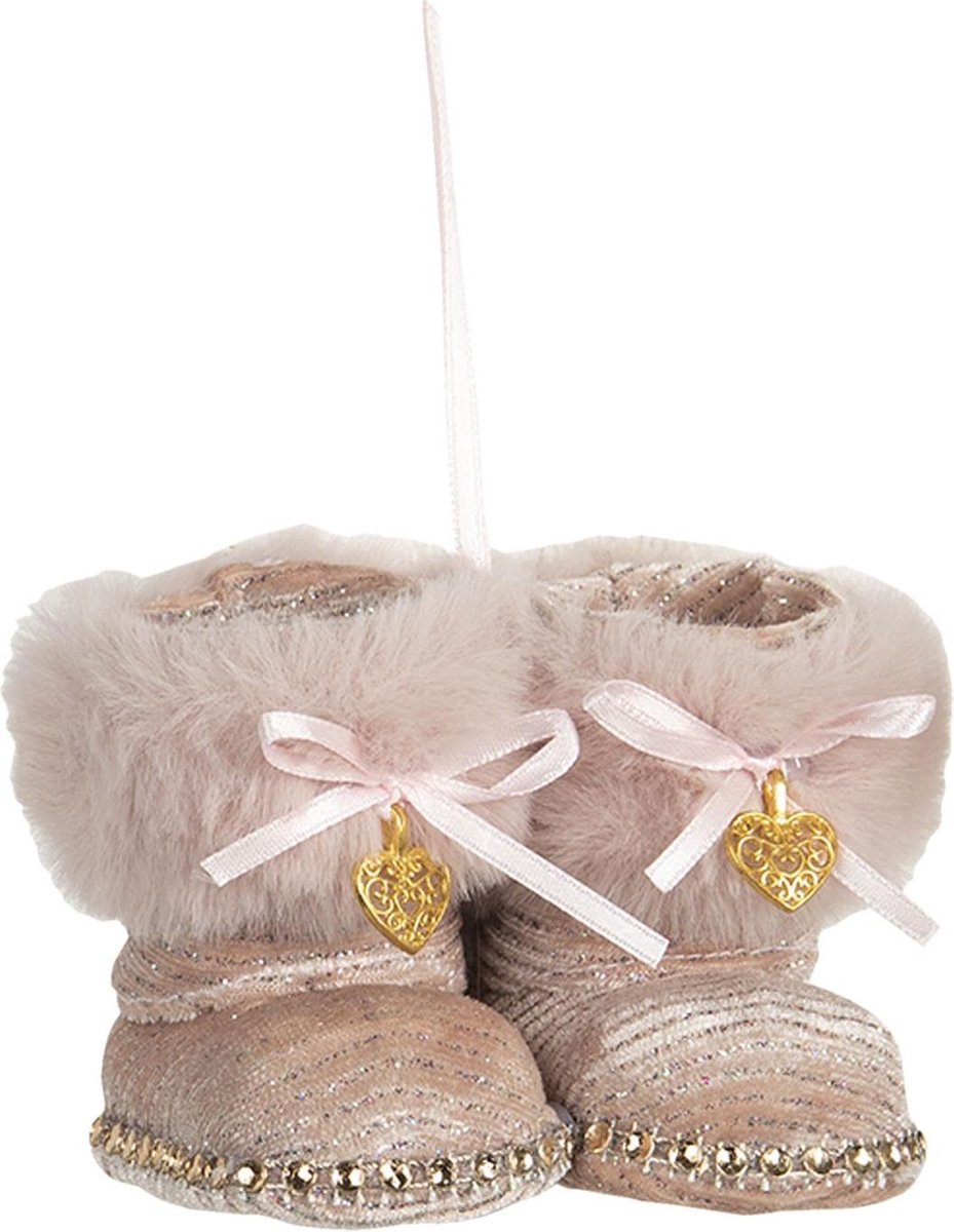 Clayre & Eef Decoratie Knuffel Slofjes TW0531 8*7*7 cm
