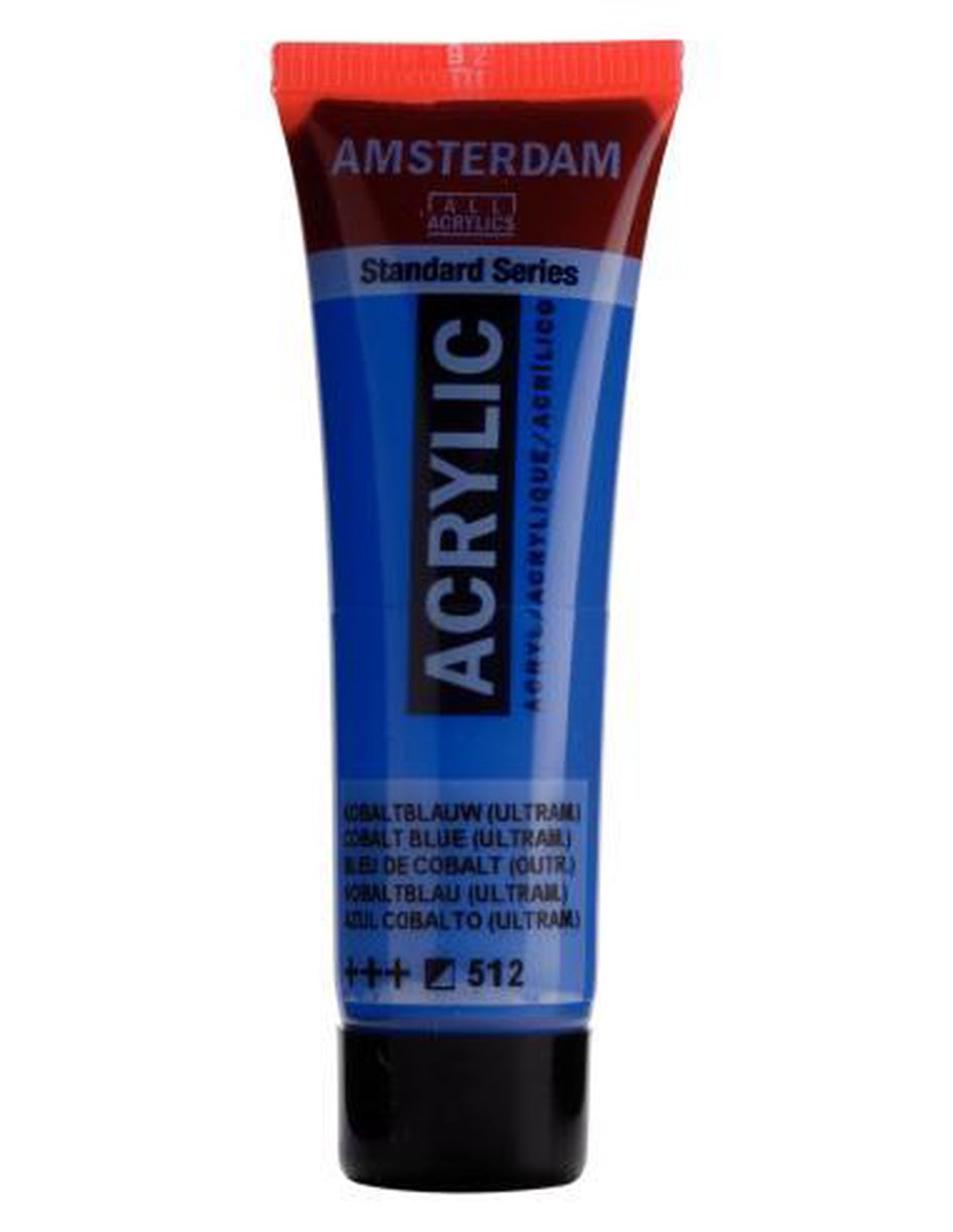 Acrylverf - 512 - Kobalt blauw ultramarijn - Amsterdam - 20ml