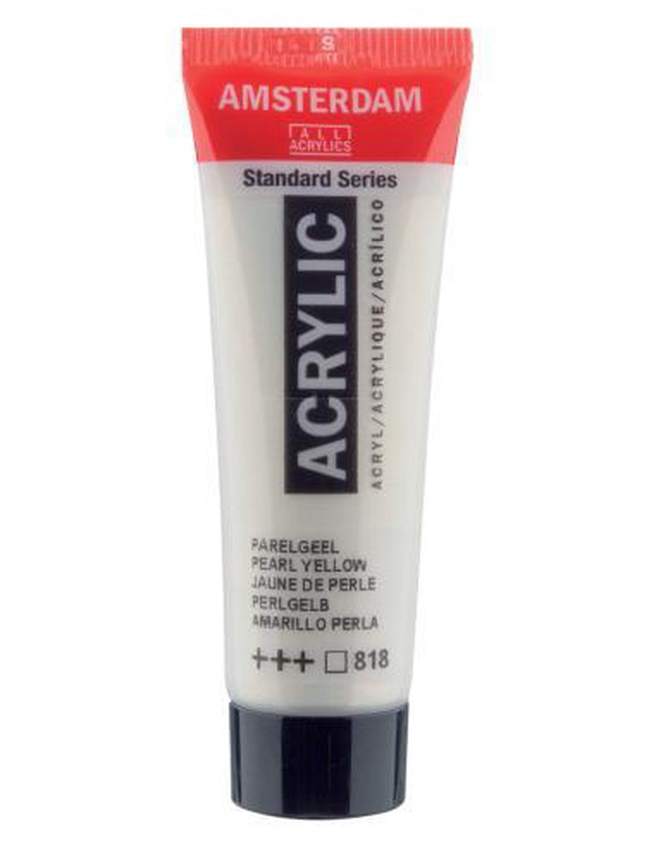 Acrylverf - 818 - Parel geel - Amsterdam - 20ml