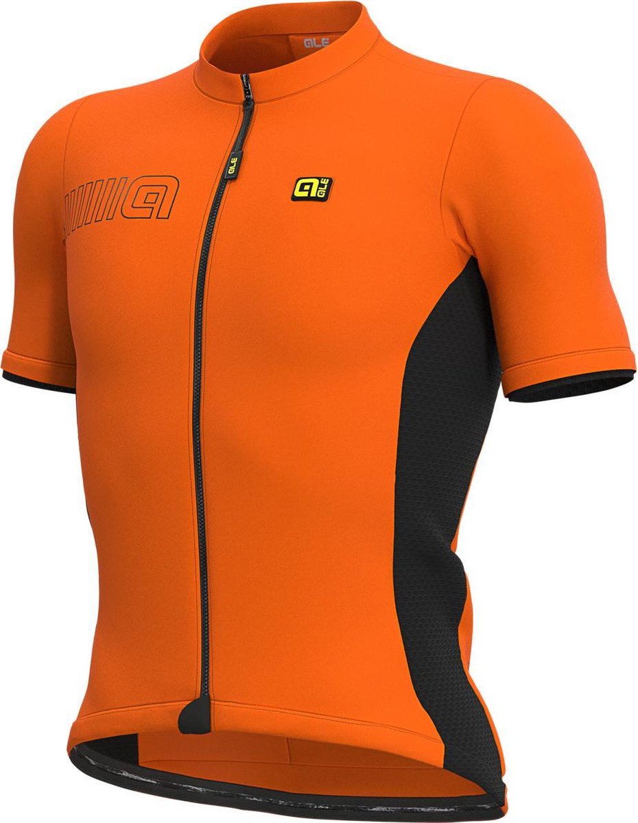 Shirt Korte Mouwen Solid Color Block - FluoOranje - M - Valt klein