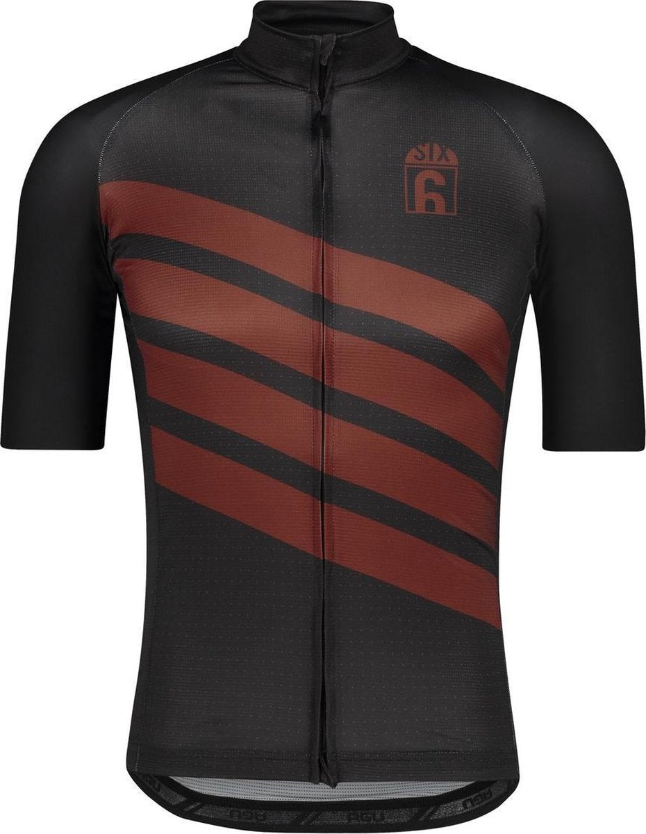 AGU Classic Fietsshirt Six6 Heren Fietsshirt - Maat L - Zwart