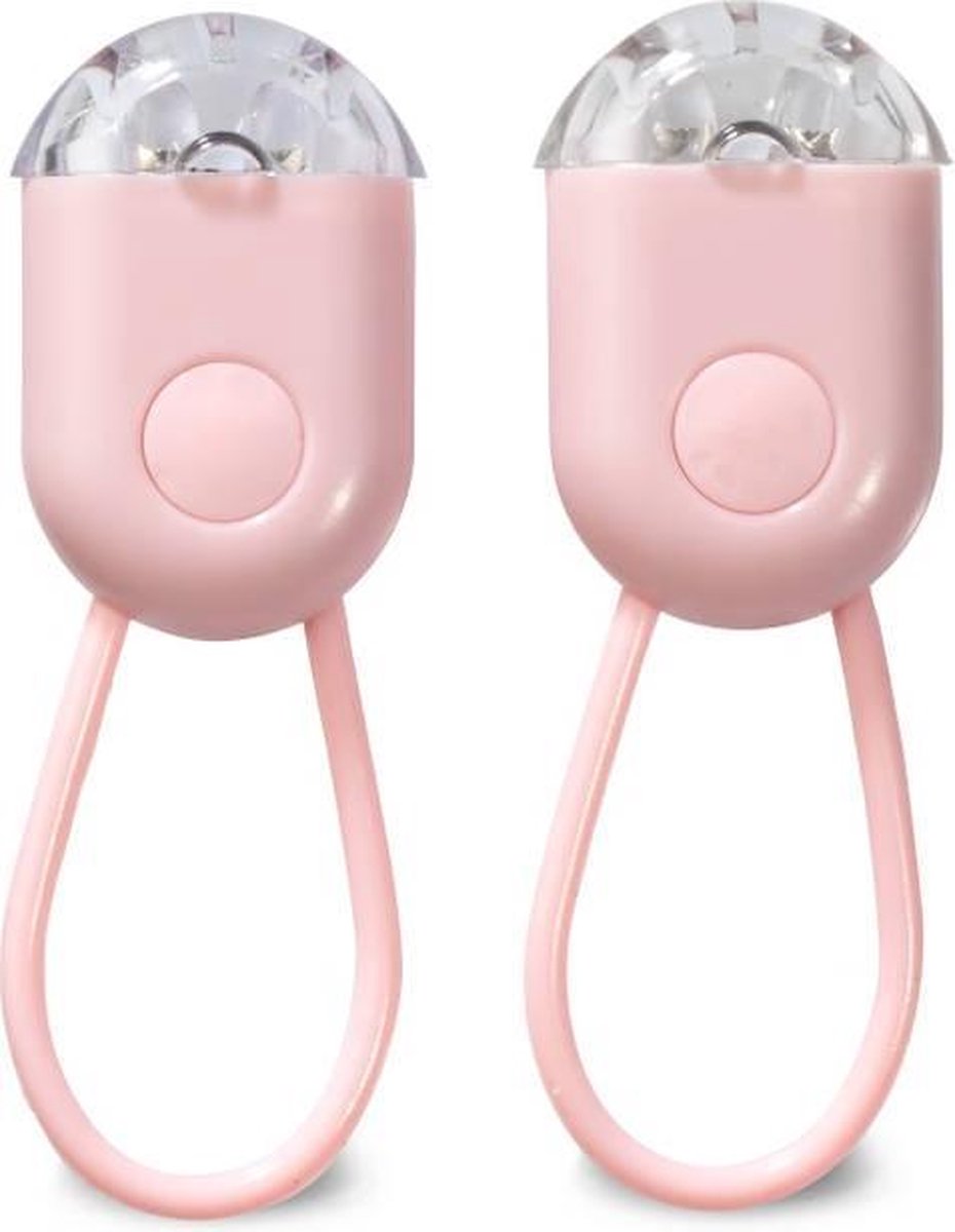Blokker. LED Roze Fietslampjes Voor- en achterlicht
