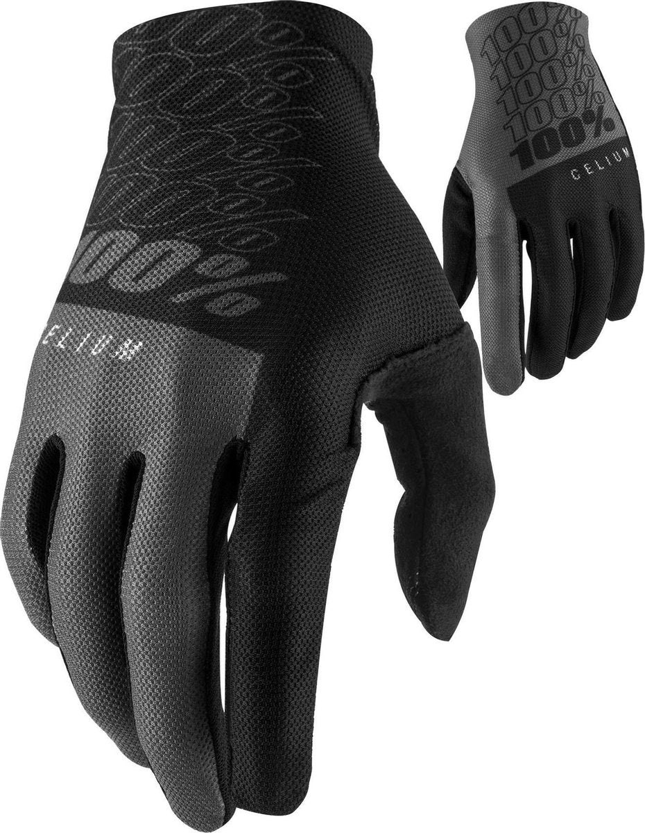 100% Fietshandschoenen MTB Celium Zwart - Zwart - XXL