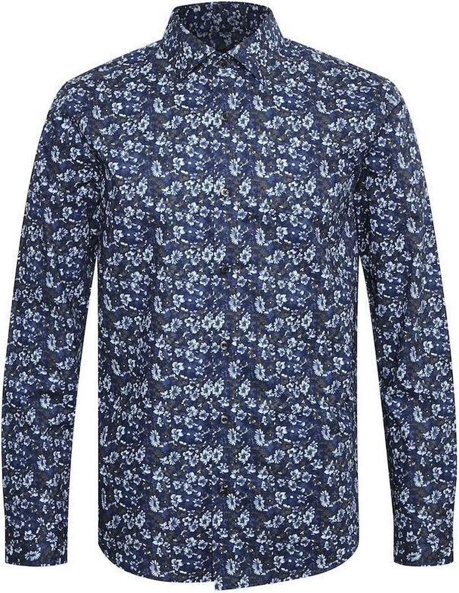 Matinique Overhemd Trostol Regular Fit Wave Blauw (30205123 - 194044)