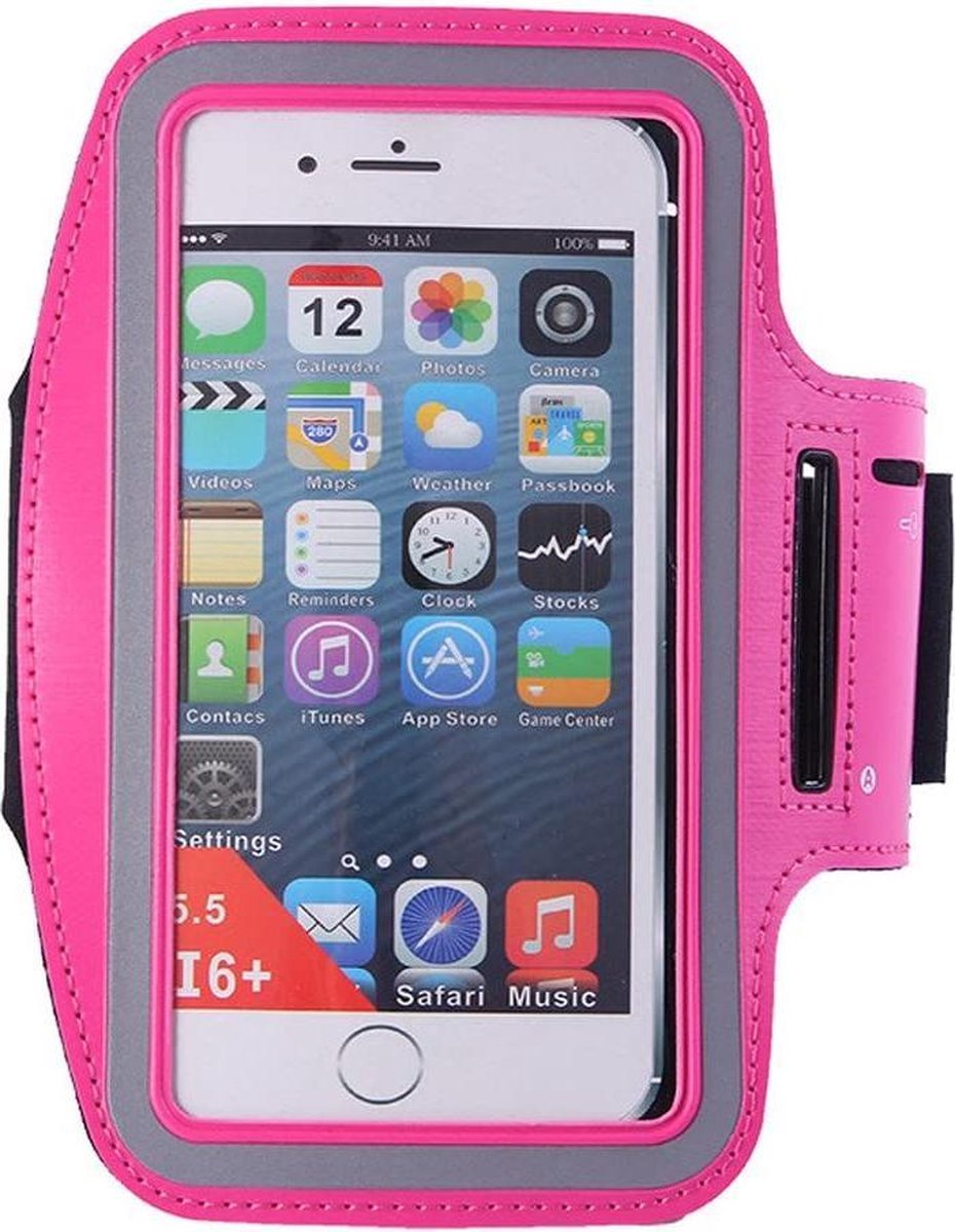 Hardloop Armband Telefoon | Geschikt voor Samsung Galaxy S20 Plus| Hardloop Armband | Sport Hardloopband | Hardloop Telefoonhouder | Donker roze