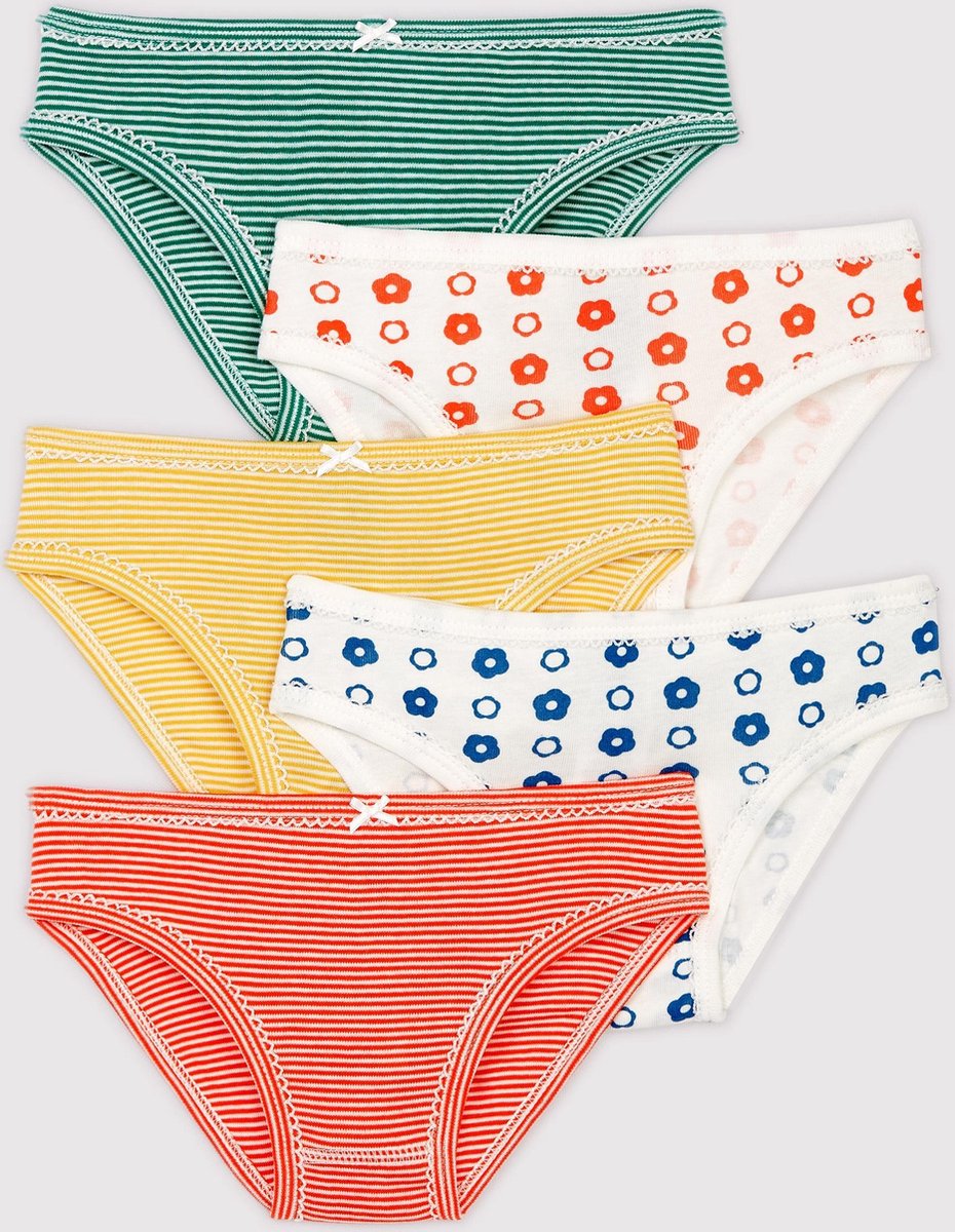 Petit Bateau 5 Pack Meisjes Onderbroek - Maat 140