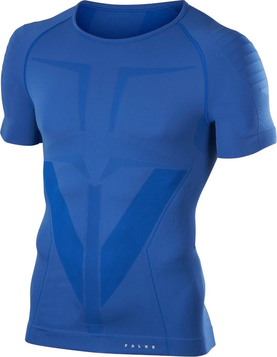 FALKE Warm Shirt Korte Mouw Heren 39613 - Blauw 6007 bright sky Heren - S