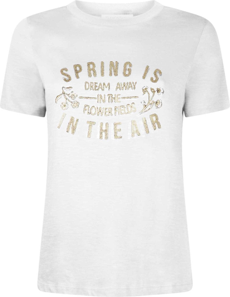 Tramontana | T-Shirt met Tekst Opdruk | Off White | Maat L