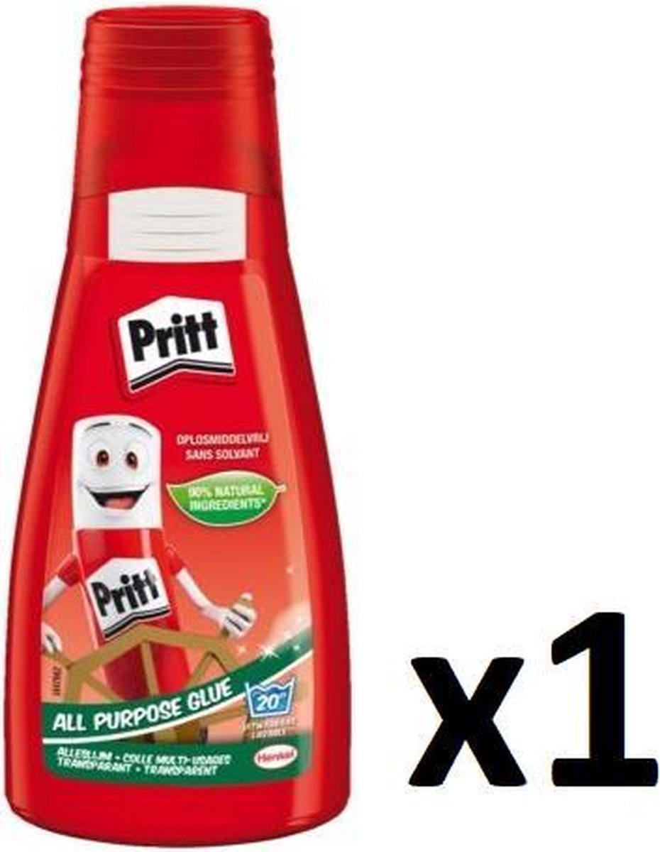 PRITT Alleslijm Transparant Voor Brede Of Precieze Verlijmingen - Geschikt Voor Karton